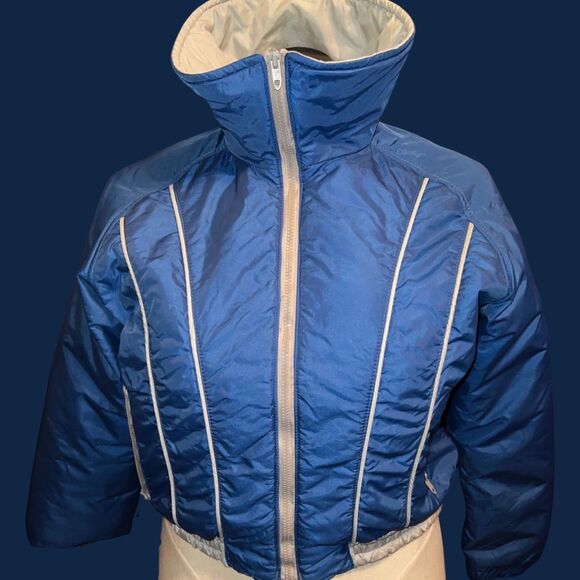 Women’s Vintage Alpine Design 1980s Goose Down Ski Waist Jacket Size 14 - Picture 7 of 8